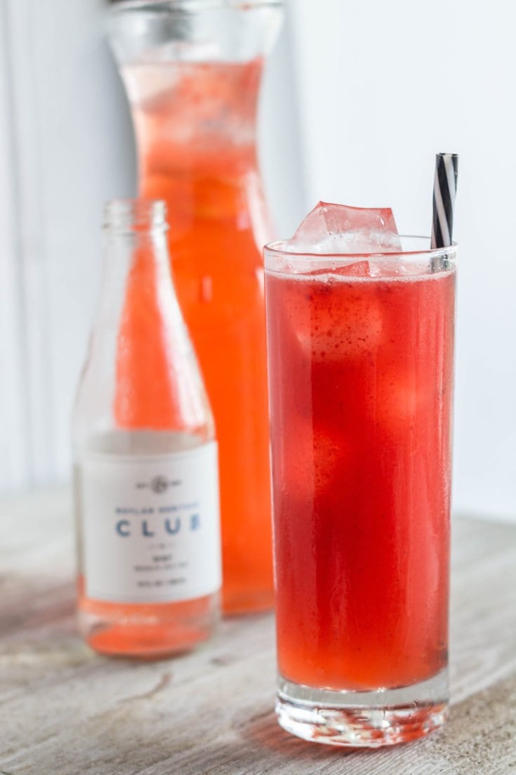 Sparkling Ginger Strawberry Lemonade Sweet Tea Thyme