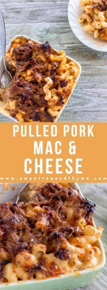 Pulled Pork Macaroni and Cheese | Sweet Tea and Thyme