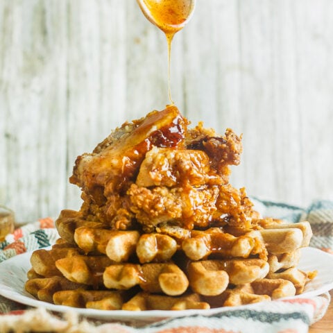Southern Fried Chicken And Waffles Sweet Tea Thyme