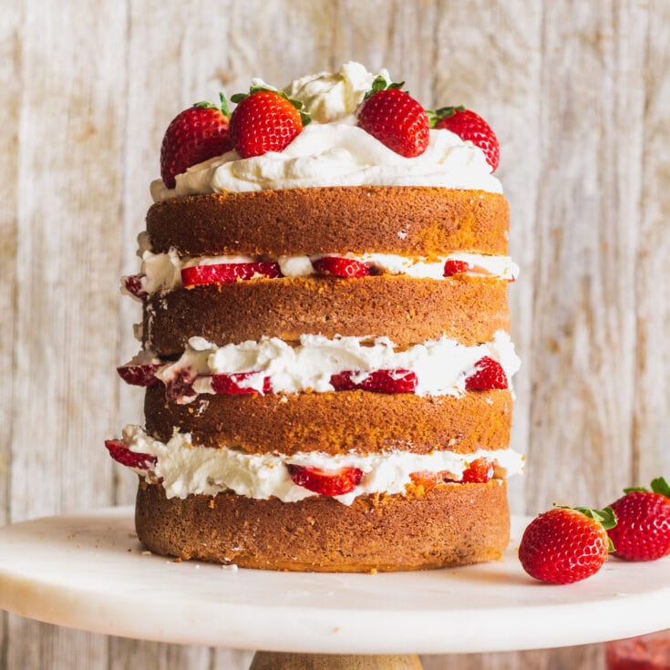Red Velvet Strawberry Cake Recipe | Food Network Kitchen | Food Network