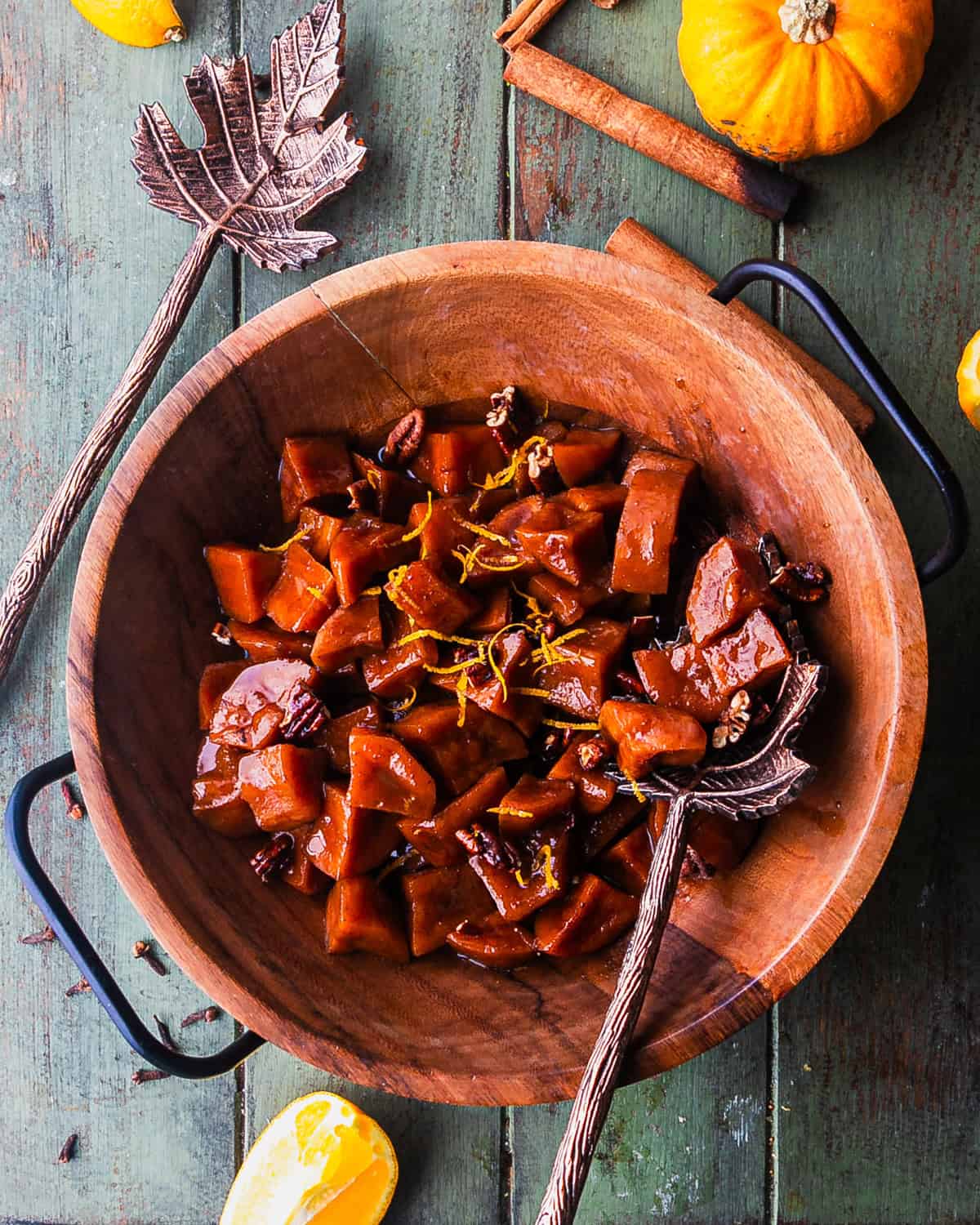 Orange Bourbon Stovetop Candied Yams